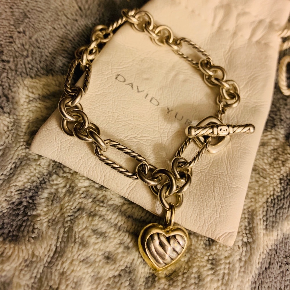 David Yurman Heart Chain Bracelet